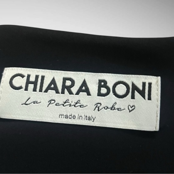 CHIARI BONI LA‎ PETITE ROBE Asymmetric Surplice Mini Cocktail Dress | EUC - Picture 5 of 7